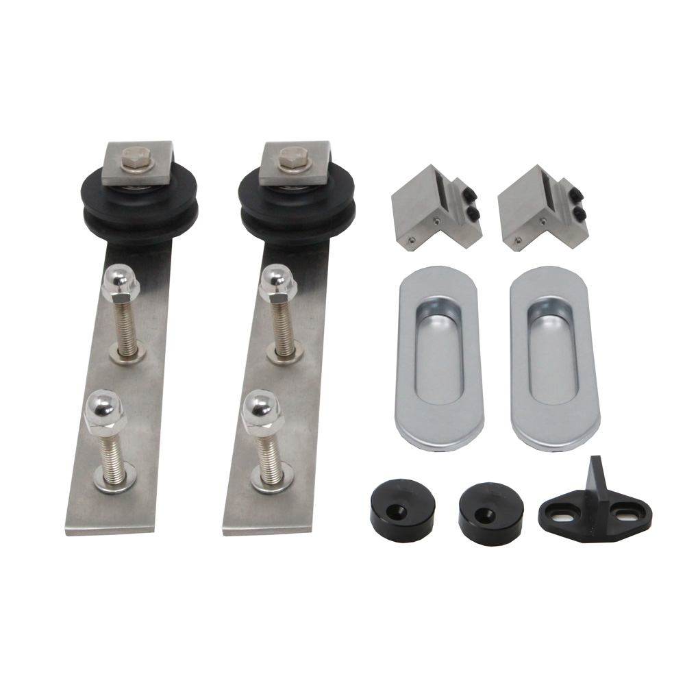 Henderson Rustic1 Door Fittings Kit (Max 100kg Door) - Stainless Steel